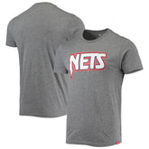 NBA - Brooklyn Nets Sportiqe Moments Mixtape Comfy Tri-Blend T-Shirt - Heathered Gray