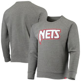 NBA - Brooklyn Nets Sportiqe Moments Mixtape Harmon Raglan Pullover Sweatshirt - Heathered Gray