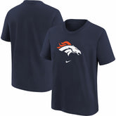 Denver Broncos Youth Logo T-Shirt Navy - Nike