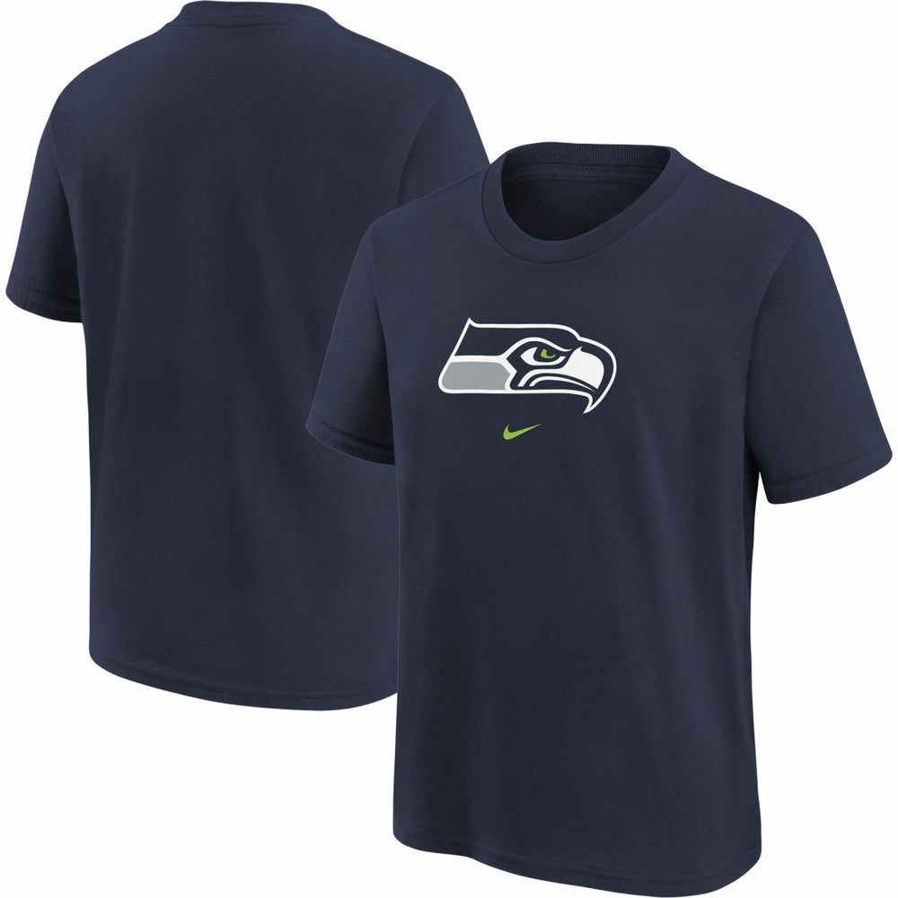 Seattle Seahawks Youth Logo T-Shirt Navy - Nike