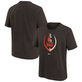 Cleveland Browns Girls Preschool Icon T-Shirt Brown - Nike