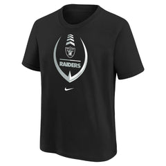 Las Vegas Raiders Girls Preschool Icon T-Shirt Black - Nike