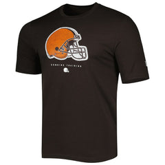 Cleveland Browns New Era Combine Authentic Ball Logo T-Shirt Brown - NFL
