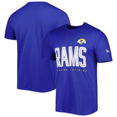 Los Angeles Rams New Era Combine Authentic Training Huddle Up T-Shirt Royal - NFL
