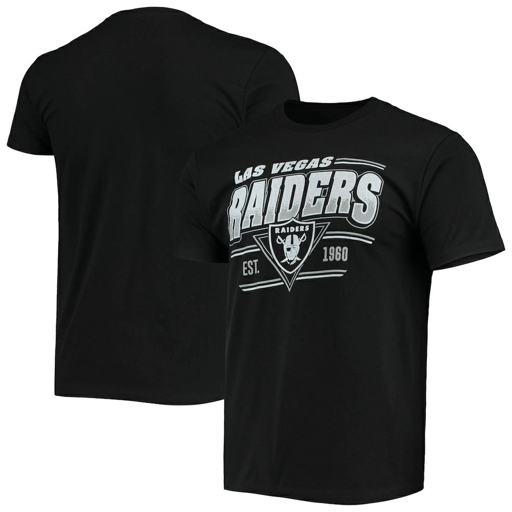 Las Vegas Raiders Junk Food Throwback T-Shirt Black - NFL
