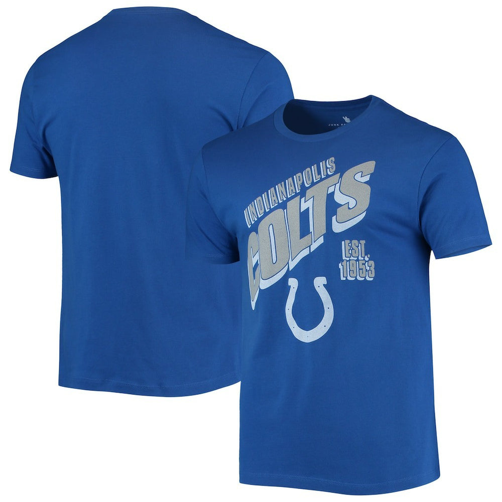 Indianapolis Colts Junk Food Slant T-Shirt Royal - NFL
