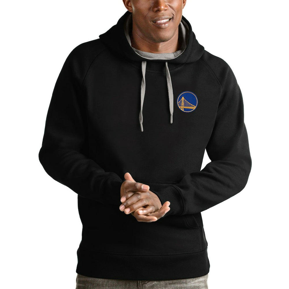 NBA - Golden State Warriors Antigua Victory Pullover Hoodie - Black
