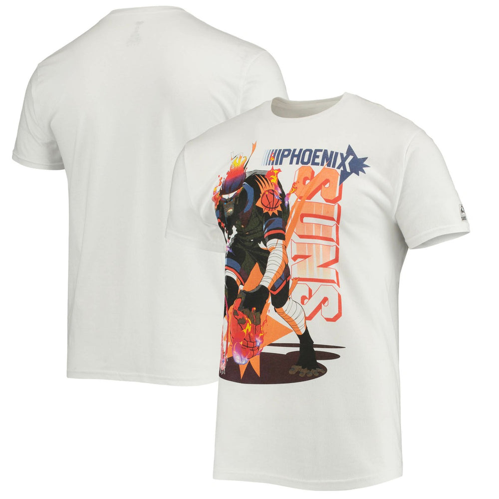 NBA - Phoenix Suns NBA x McFlyy Identify Artist Series T-Shirt - White