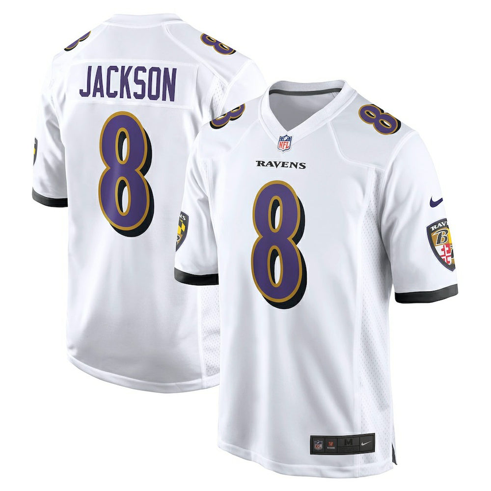 Lamar Jackson Baltimore Ravens Game Jersey White - Nike
