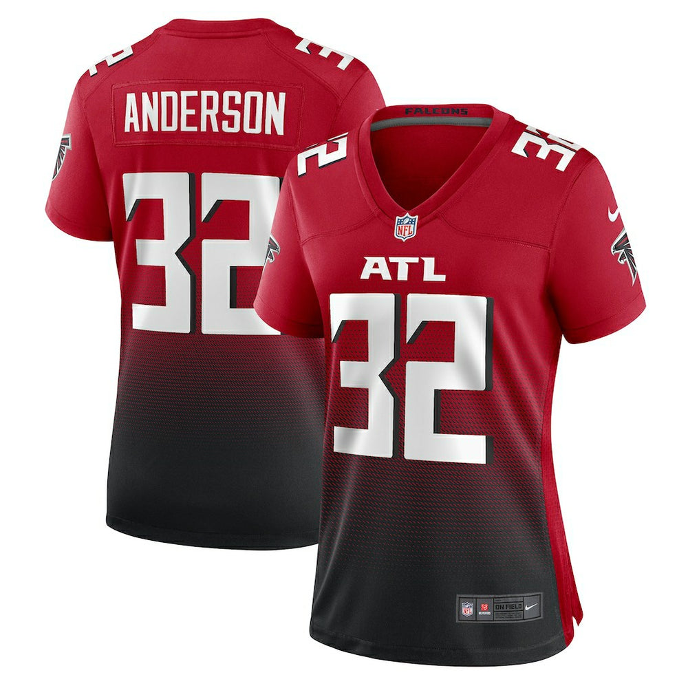 Jamal Anderson Atlanta Falcons Women's Retired Game Jersey Red - Nike