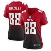 Tony Gonzalez Atlanta Falcons Women's Retired Game Jersey Red - Nike