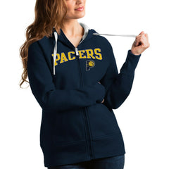 NBA - Indiana Pacers Antigua Women's Team Victory Full-Zip Hoodie - Navy