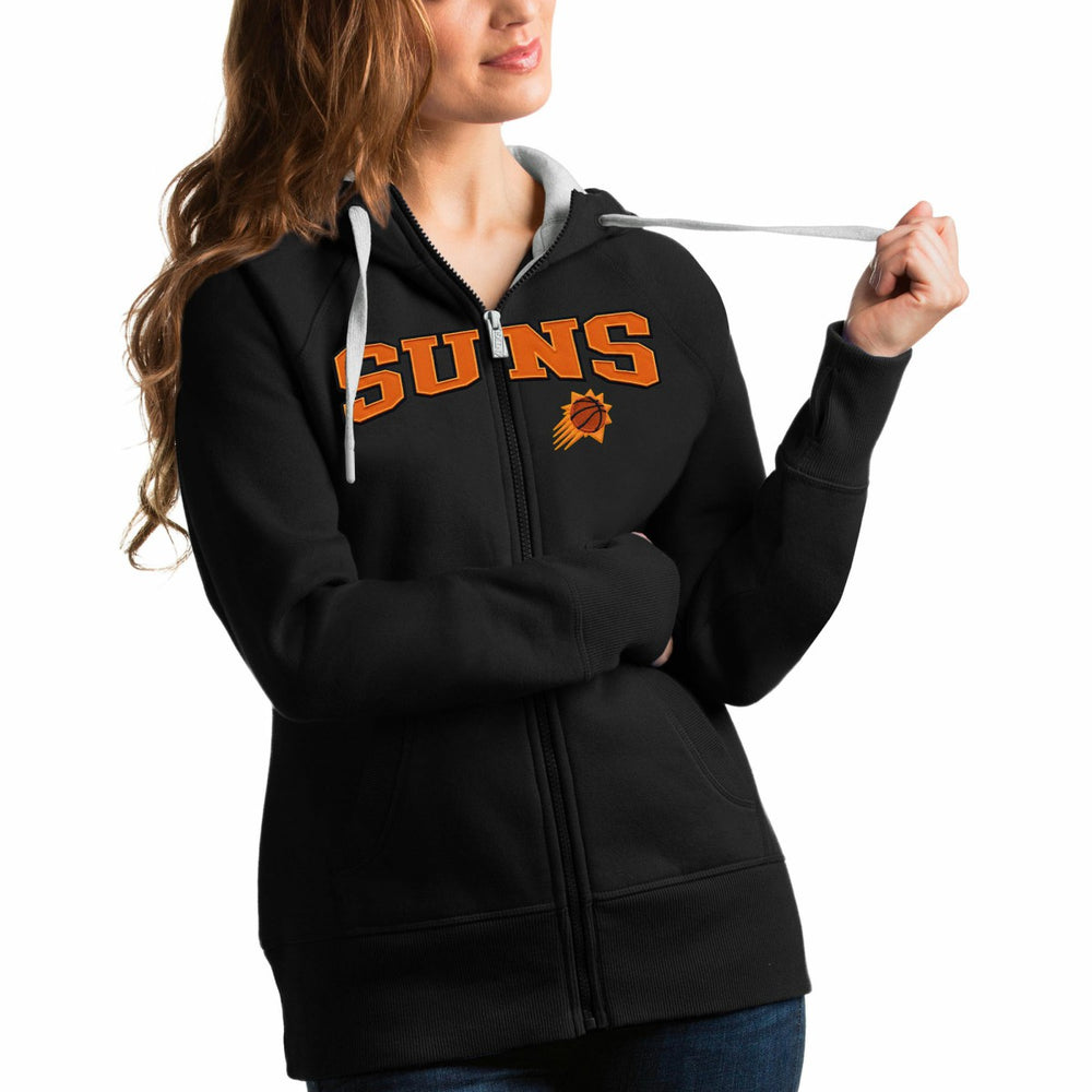 NBA - Phoenix Suns Antigua Women's Team Victory Full-Zip Hoodie - Black