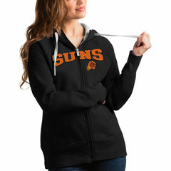 NBA - Phoenix Suns Antigua Women's Team Victory Full-Zip Hoodie - Black