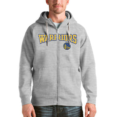 NBA - Golden State Warriors Antigua Victory Full-Zip Hoodie - Heathered Gray