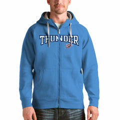 NBA - Oklahoma City Thunder Antigua Victory Full-Zip Hoodie - Light Blue