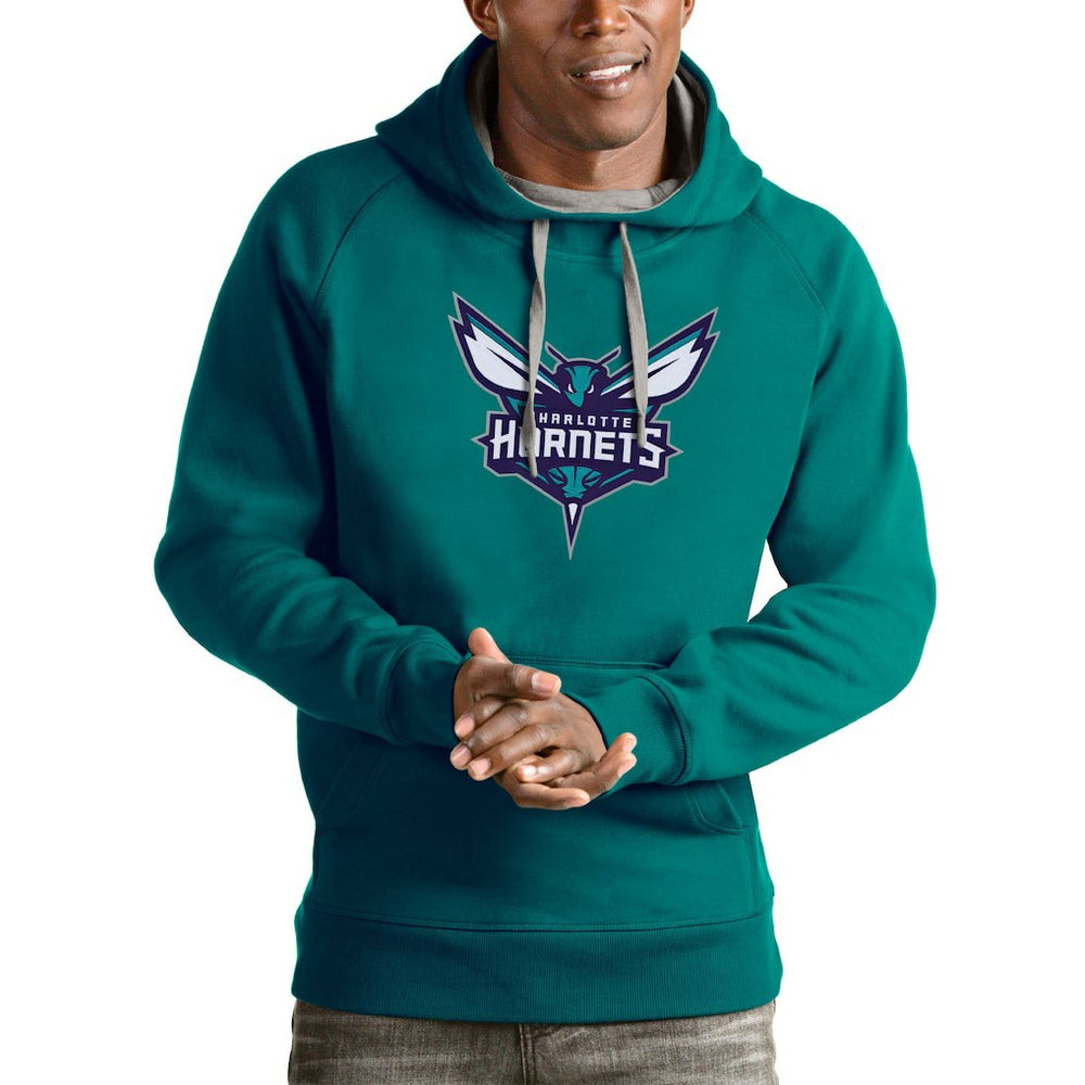 NBA - Charlotte Hornets Antigua Logo Victory Pullover Hoodie - Teal