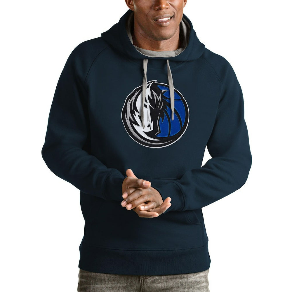 NBA - Dallas Mavericks Antigua Logo Victory Pullover Hoodie - Navy
