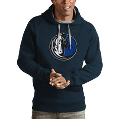 NBA - Dallas Mavericks Antigua Logo Victory Pullover Hoodie - Navy