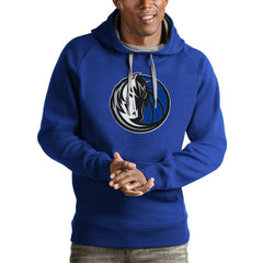 NBA - Dallas Mavericks Antigua Logo Victory Pullover Hoodie - Royal