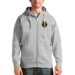NBA - Denver Nuggets Antigua Logo Victory Full-Zip Hoodie - Heathered Gray