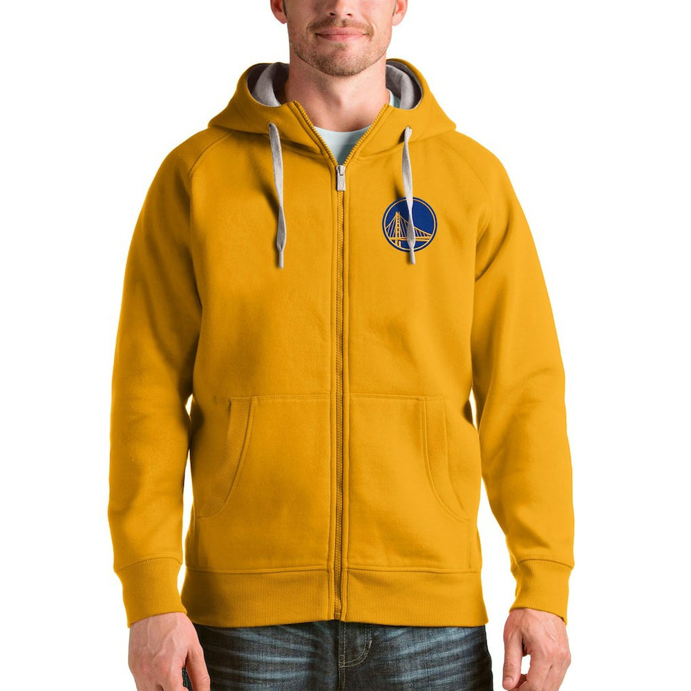 NBA - Golden State Warriors Antigua Logo Victory Full-Zip Hoodie - Gold