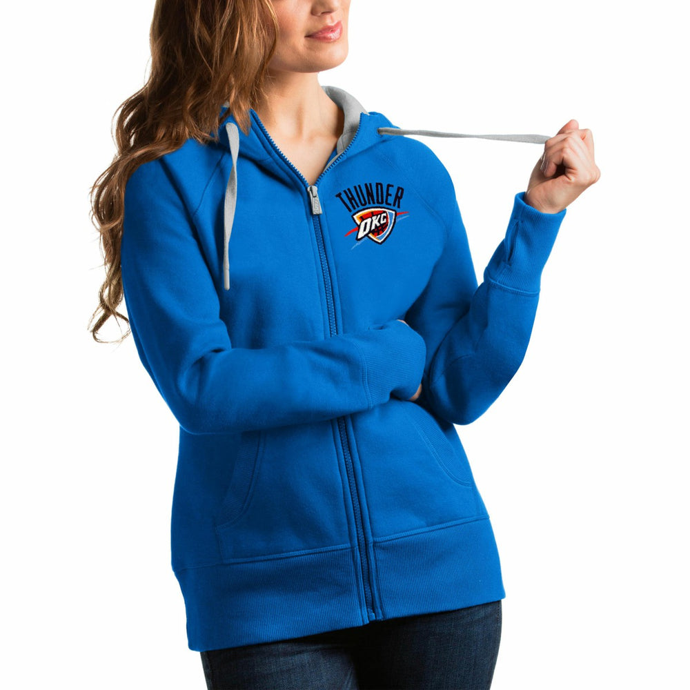 NBA - Oklahoma City Thunder Antigua Women's Victory Full-Zip Hoodie - Blue