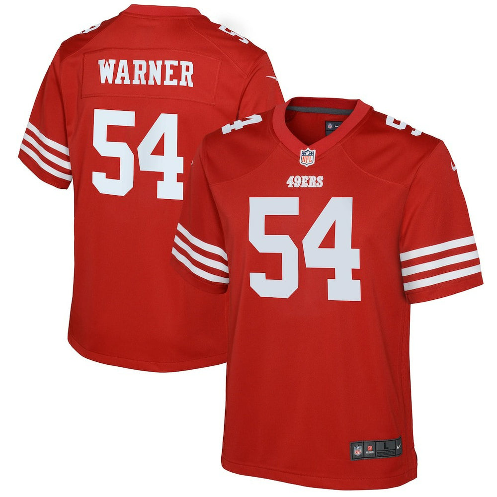 Fred Warner San Francisco 49ers Youth Game Jersey Scarlet - Nike