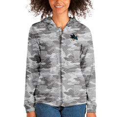 San Jose Sharks - Antigua Absolute Full-Zip Hoodie Camo