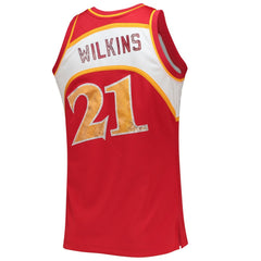 Mitchell & Ness - Dominique Wilkins Atlanta Hawks 1986/87 Hardwood Classics NBA 75th Anniversary Diamond Swingman Jersey - Red