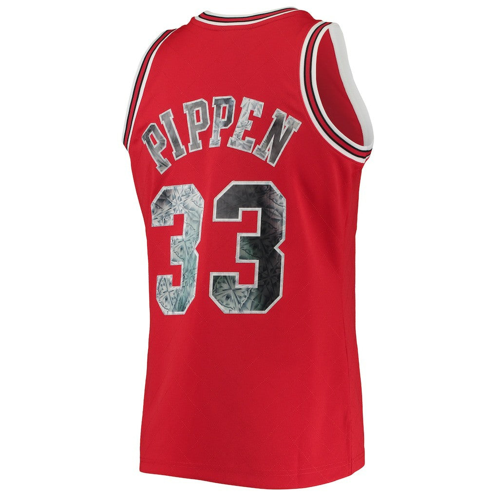 Scottie Pippen Chicago Bulls 1997/98 Hardwood Classics NBA 75th Anniversary Diamond Swingman Jersey sale - Red | NBA Jerseys