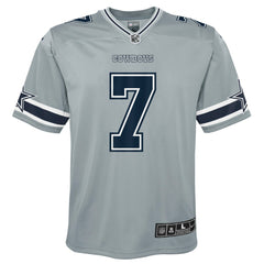 Trevon Diggs Dallas Cowboys Youth Inverted Game Jersey Silver - Nike