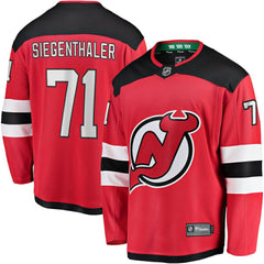 Jonas Siegenthaler New Jersey Devils - Fanatics Home Breakaway Player Jersey Red