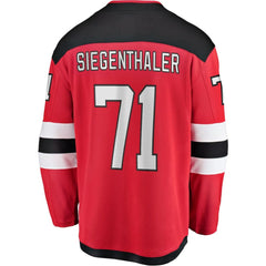 Jonas Siegenthaler New Jersey Devils - Fanatics Home Breakaway Player Jersey Red