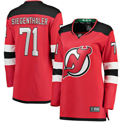 Jonas Siegenthaler New Jersey Devils - Fanatics Women's Home Breakaway Player Jersey Red