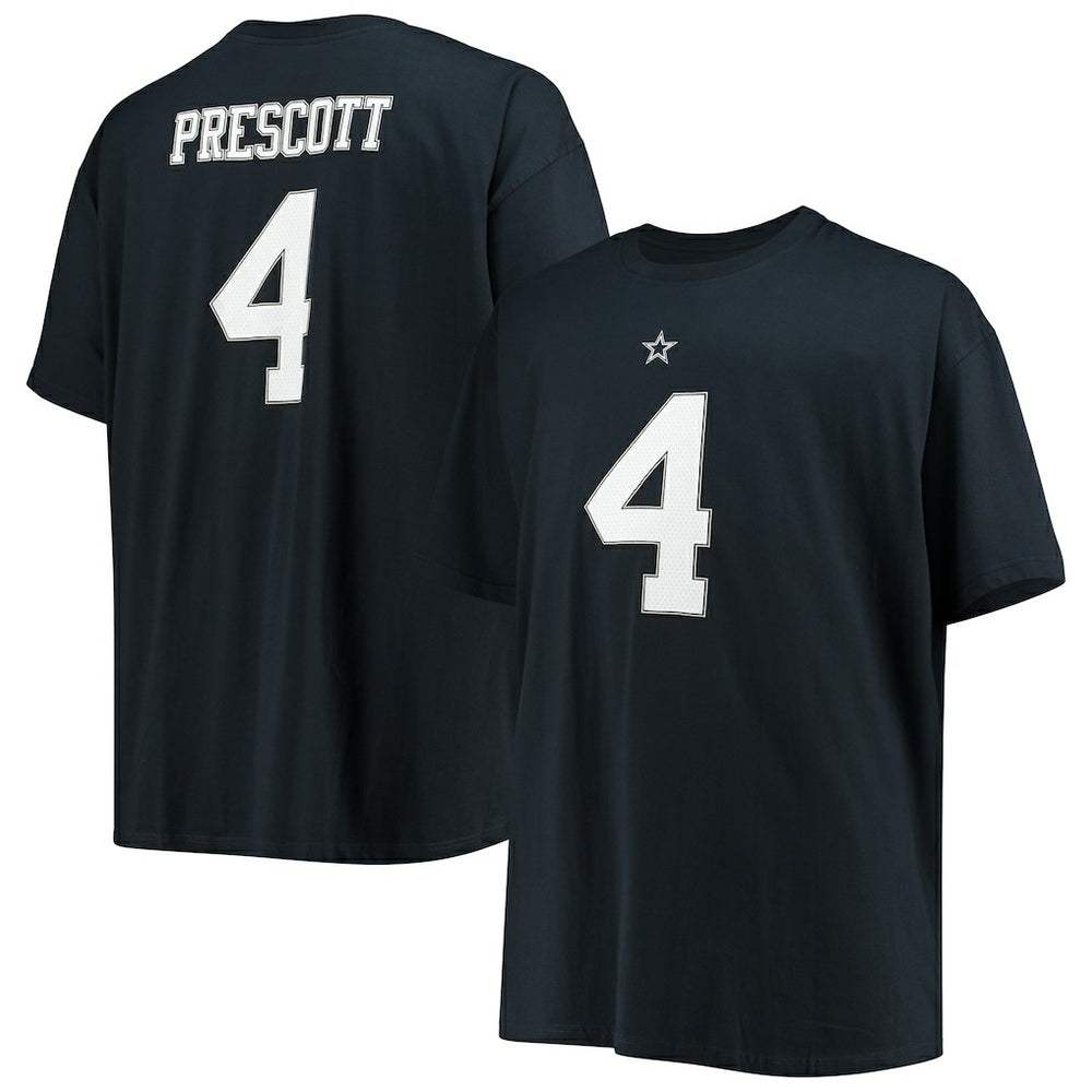 Dak Prescott Dallas Cowboys Big & Tall Player Name & Number T-Shirt Navy - NFL