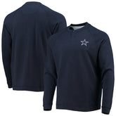 Dallas Cowboys Sunset Slub Raglan Henley Long Sleeve T-Shirt Navy - Tommy Bahama