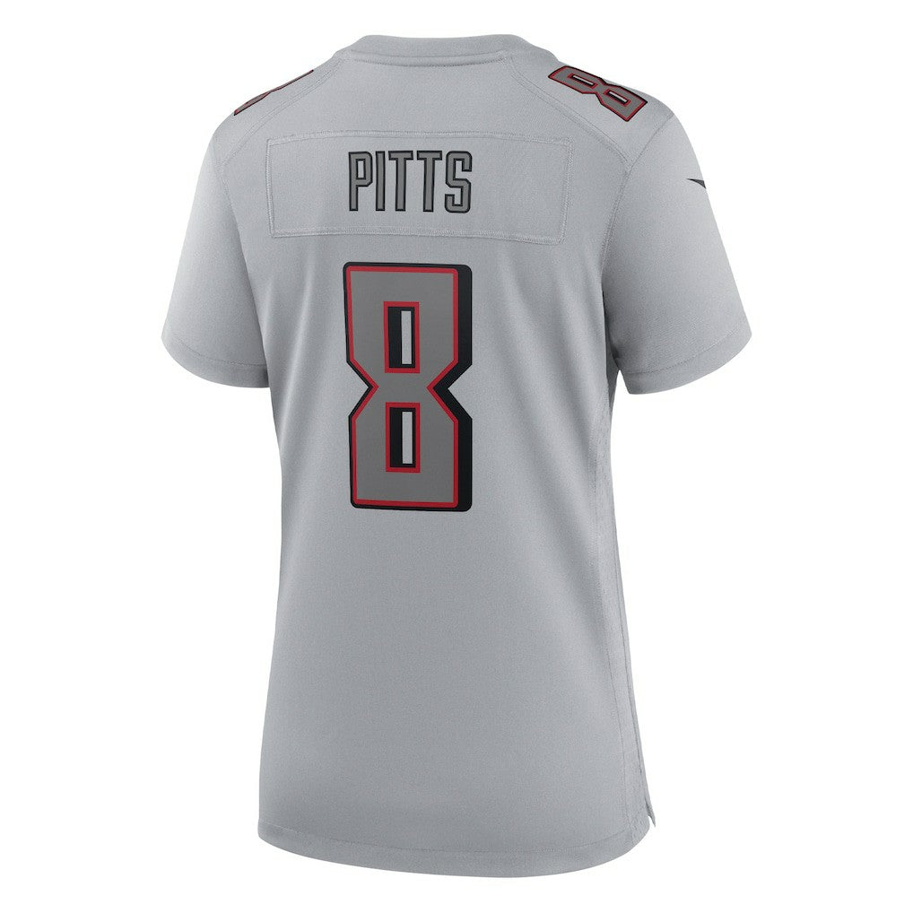 Kyle Pitts Atlanta Falcons Women's Atmosphere Fashion Game Jersey - Gray | NFL Jerseys