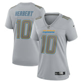 Justin Herbert Los Angeles Chargers Women's Atmosphere Fashion Game Jersey Gray - Nike