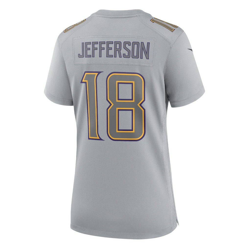 Justin Jefferson Minnesota Vikings Women's Atmosphere Fashion Game Jersey - Gray | NFL Jerseys