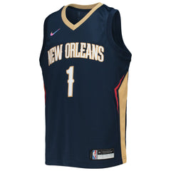 Nike - Zion Williamson New Orleans Pelicans Youth 2021/22 Diamond Swingman Jersey - Icon Edition - Navy