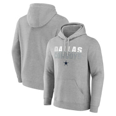 Dallas Cowboys Fade Out Pullover Hoodie Heathered Gray - NFL
