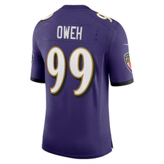 Odafe Oweh Baltimore Ravens Vapor Limited Jersey Purple - Nike
