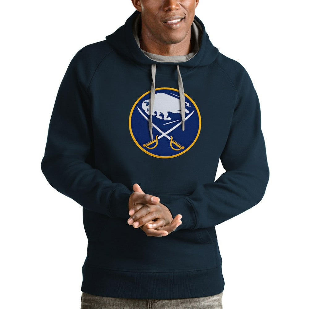 Buffalo Sabres - Antigua Logo Victory Pullover Hoodie Navy