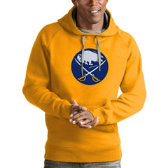 Buffalo Sabres - Antigua Logo Victory Pullover Hoodie Gold