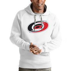 Carolina Hurricanes - Antigua Logo Victory Pullover Hoodie White