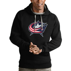 Columbus Blue Jackets - Antigua Logo Victory Pullover Hoodie Black