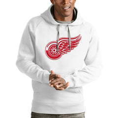 Detroit Red Wings - Antigua Logo Victory Pullover Hoodie White