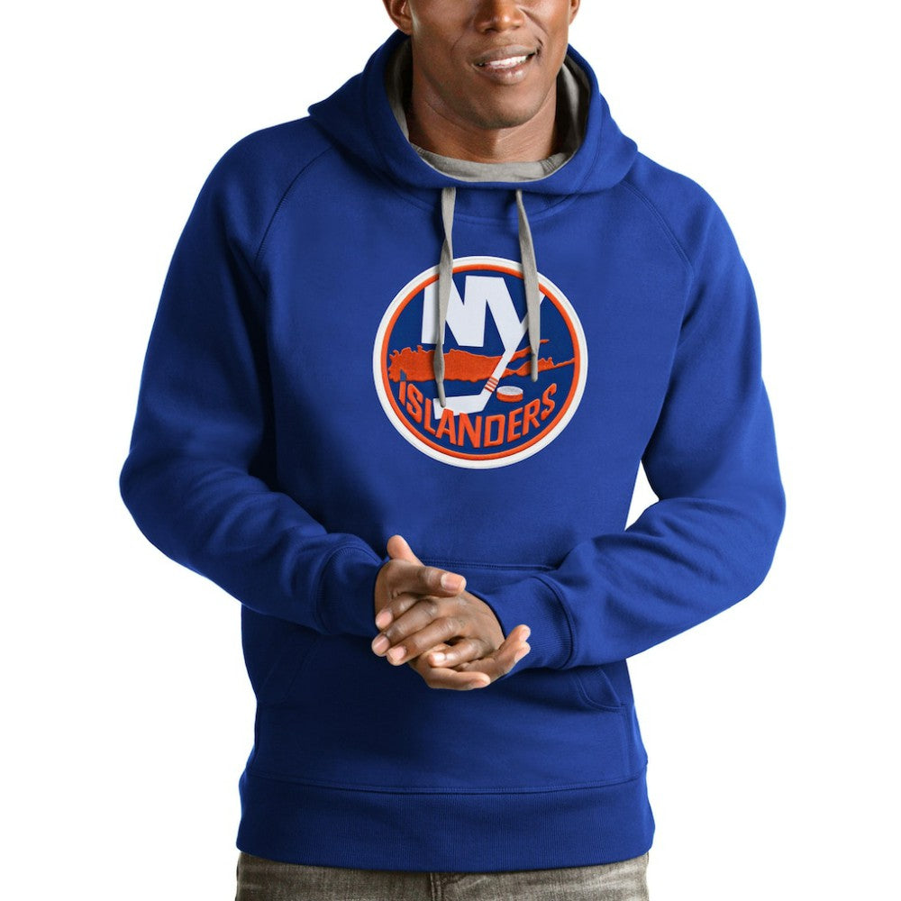 New York Islanders - Antigua Logo Victory Pullover Hoodie Royal