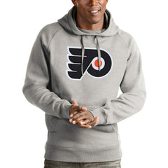 Philadelphia Flyers - Antigua Logo Victory Pullover Hoodie Heathered Gray